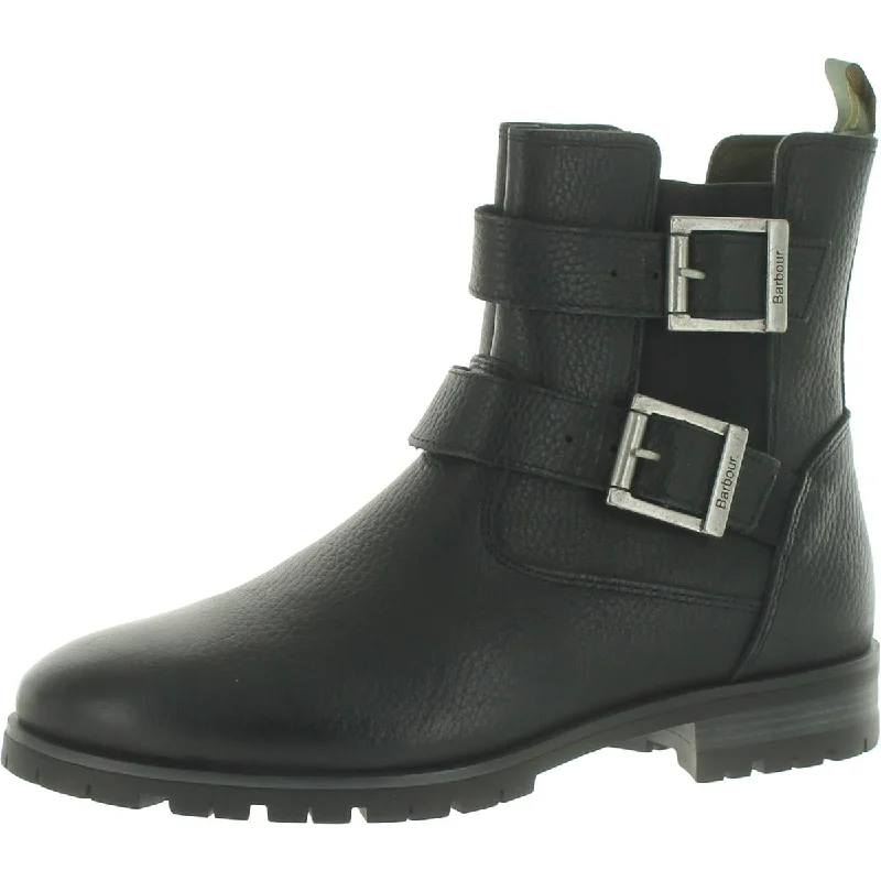 Barbour Womens BARBOUR MARINA LEATHER SHORT Ankle Boots