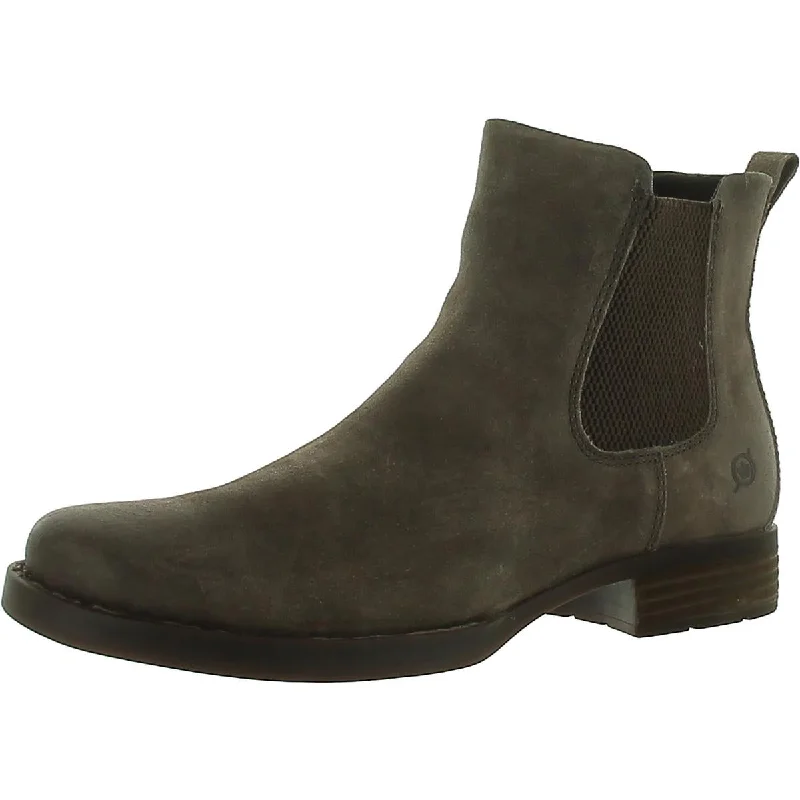 Born Womens Brenta II Suede Ankle Chelsea Boots