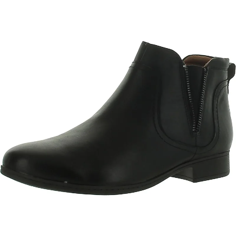 Cobb Hill Womens Crosbie Leather Ankle Booties