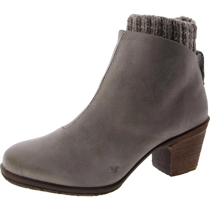 Comfortiva Womens Leather Zipper Ankle Boots