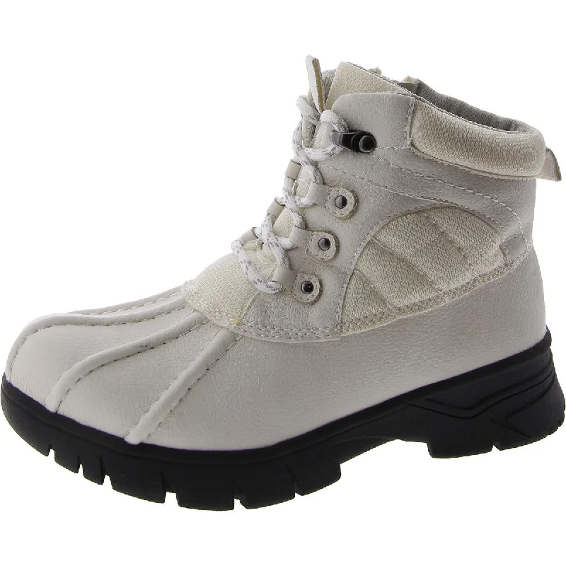 Easy Dry by Easy Street Womens Stormy Faux Leather Winter & Snow Boots