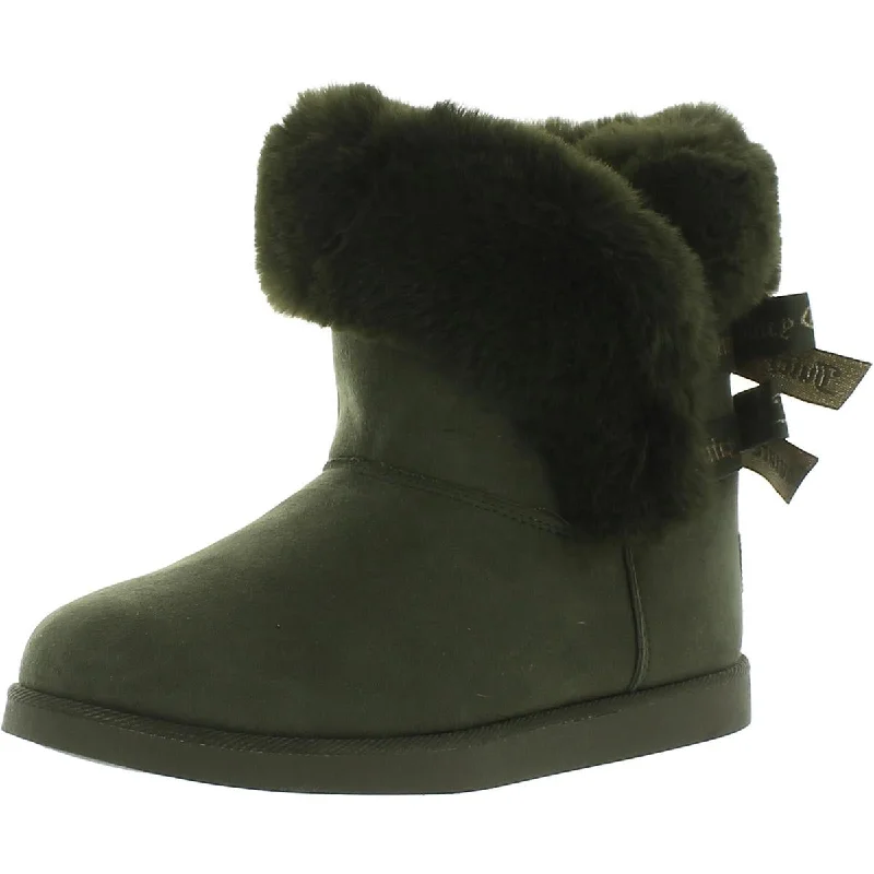 Juicy Couture Womens Faux Fur Ankle Boots