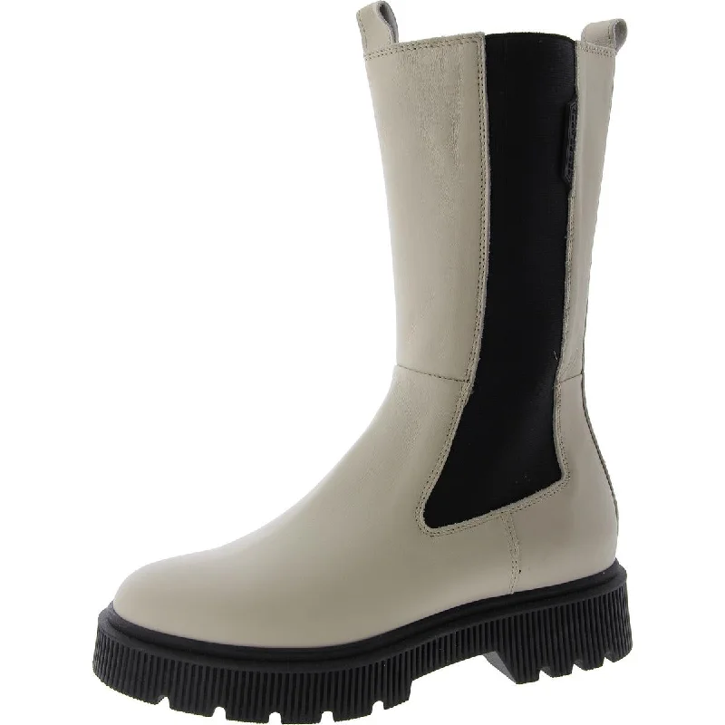 Kurt Geiger London Womens Leather Pul On Mid-Calf Boots