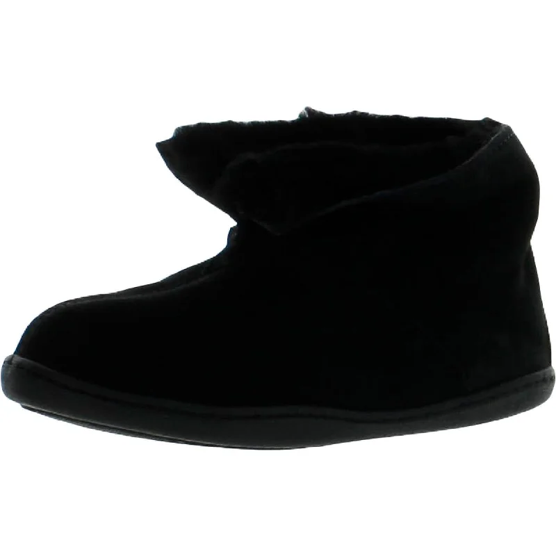 Minnetonka Womens Sheep Skin Ankle Faux Suede Cold Weather Ankle Boots