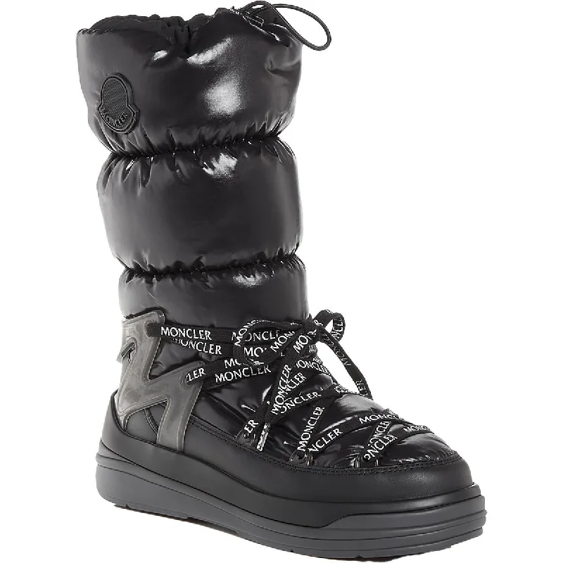 Moncler Womens Insolux M High Logo Knee-High Winter & Snow Boots