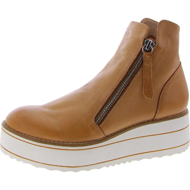 Silent D Womens Nene-To Leather Padded Insole Booties