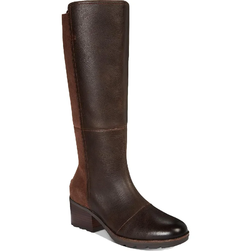 Sorel Womens Cate Tall Leather Pull On Knee-High Boots