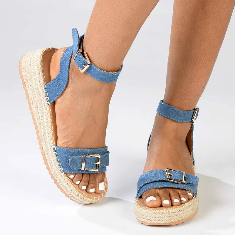 Madison Lettie Fashion Comfort Sandals - Blue